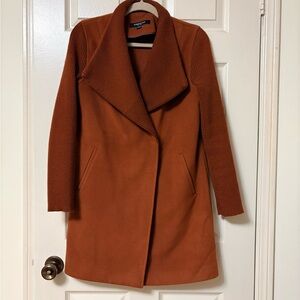 Kenneth Cole Women's Pea Coat | Burnt Orange | Sz XS